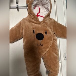 Cozy Tan Bear Kids Footie